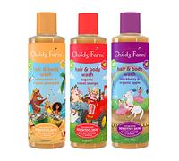 Childs Farm, Kids Hair and Body Wash Multipack Bundle, 3 x 250ml, Watermelon and Pineapple, Sweet Orange and Blackberry and Organic Apple, Suitable for Dry, Itchy and Eczema-prone Skin