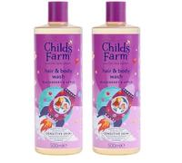 Childs Farm Kids Hair & Body Wash, Blackberry & Apple | Tear-free, Gently Cleanses | Suitable for Dry, Sensitive Skin, 500ml (Pack of 2)