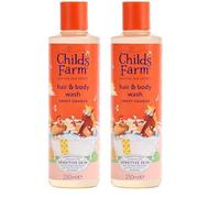 Childs Farm Kids Hair & Body Wash, Sweet Orange | Tear-free, Gently Cleanses | Suitable for Dry, Sensitive Skin, 250ml (Pack of 2)