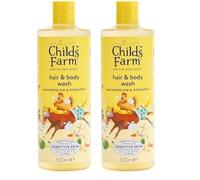 Childs Farm Kids Hair & Body Wash, Watermelon & Pineapple | Tear-free, Gently Cleanses | Suitable for Dry, Sensitive Skin, 500ml (Pack of 2)
