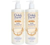 Childs Farm OatDerma Body Moisturiser, Fragrance Free, Soothing Hydration, Sensitive Skin, Emollient, Baby, Kids, 500ml (Pack of 2)