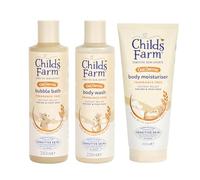 Childs Farm OatDerma Regime Bundle | Baby Bubble Bath (250ml), Body Wash (250ml) and Body Moisturiser (200ml) | Suitable for Newborns, Kids and Adults with Sensitive, Dry, Itchy & Eczema-Prone Skin