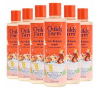 Childs Farm Sweet Orange Hair & Body Wash Sensitive Skin Bath Gel Pack 6 x 250ml