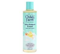 Childs Farm Baby Shampoo & Body Wash, Baby Soft Scent, Tear-free | Gently Cleanses & Soothes | Suitable for Newborns with Dry, Sensitive Skin, 250ml
