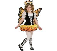 Childs Girls Yellow Butterfly + Wings Fairy Animal Mini Beast Fancy Dress Costume Outfit 1-10 Years (5-7 Years)