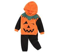 Childs Halloween Costume Baby Clothes Set Pumpkin Top Outfit Pumpkin Costume 2-3 Halloween Costumes for Toddlers Outfit Toddler Clothes Newborn Infant Girls Boys Unisex My First
