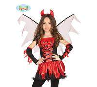 Childs Halloween Fire Devil Girl Fancy Dress Costume Girls Outfit 3-4 years fg