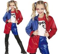 Childs Halloween Girls Dangerous Glam Fancy Dress Costume Villain Girl Outfit fg