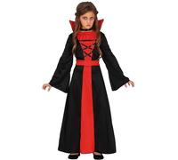 Childs Halloween Girls Vampiress Fancy Dress Costume Vampire Girl Outfit New fg