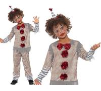 Childs Halloween Vintage Clown Fancy Dress Costume Boys it Outfit by Smiffys