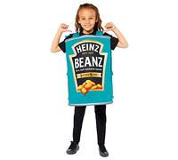 Childs Heinz Tinned Beanz Fancy Dress Beans Costume Kids Boys Girls Tomato Sauce (8-12 Years)