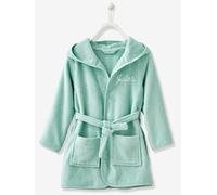 Child's Hooded Bathrobe light green