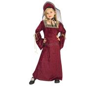 Childs Medieval Lady of the Palace Fancy Dress Costume Age 3-4 Year