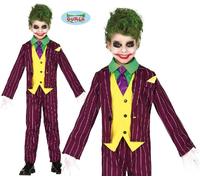 Childs Movie Crazy Villain Fancy Dress Costume Joker type Outfit New fg
