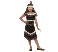 Smiffys Native American Inspired Girl Costume, Brown (Size M)