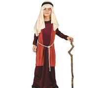 GUIRMA | Saint Joseph Shepherd Fancy Dress Costume Children (10-12 Years) - Waistcoat, Belt, Headpiece and Tunic - Christmas and New Year Costumes for Kids - Ideal for Parties and Celebrations - Red