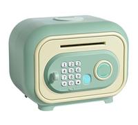Child's Piggy Bank Automatic Electronic Savings Box Fingerprint Password Unlocking Suitable for Children Over 3 Years Old(Grn)