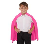 Childs Pink Superhero Cape - Fancy Dress Costume Accesssory - Perfect for for St Patricks Day, Comic Book Characters, Super Villains, Book Week