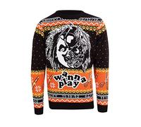 Childs Play Christmas Jumper Chucky New Official Horror Unisex Ugly Sweater Size L