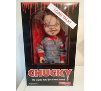 Child's Play Talking Mega Scale 15'' Scarred Chucky Doll +knife Mezco New