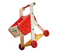 Child's Pretend Play Shopping Cart For Dolls Supermarket Trolley Imaginative Grocery Role Cart Toy