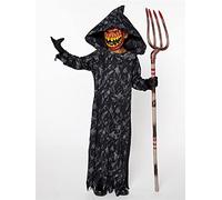 Childs Pumpkin Reaper Boy Halloween Costume (Age 9-10 Years)