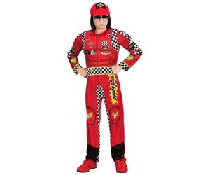 Childs Racing Driver Costume Formula Race Car Fancy Dress Overalls Cap