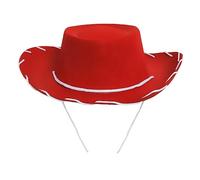 Child's Red Cowboy Hat - Cowboy and Cowgirl Hat Accessory - Perfect for Wild West and Cowboy Themed Parties, World Book Day or Any Other Fancy Dress Event -Pack of 1