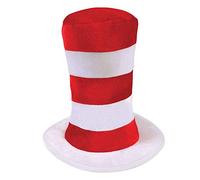Childs Red & White Striped Top Hat, 1 Pc. - Eye-Catching Design, Perfect Accessory for Costume Parties, Dress-Up, Performances, & Photo Shoots Halloween
