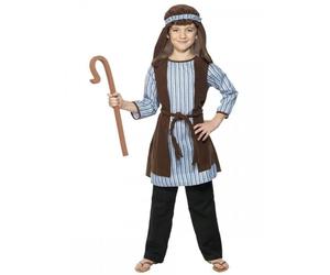 Childs Shepherd Costume with EVA Staff Small