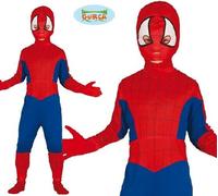 Childs Superhero Fancy Dress Costume Childrens Spider Boy Outfit New fg