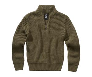 Child's sweater Brandit Marine Troyer Vert 9/10 ans