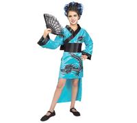 Child's Teal Dragon-Lady Costume Large