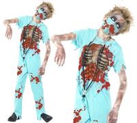 Childs & Teens Halloween Fancy Dress Zombie Surgeon Costume by Smiffys
