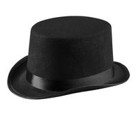 Childs Top Hat Kids Carnival Fancy Dress Costume Magician Ringmaster Felt black