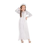 Child's White Princess Bride Fancy Dress costume Medium 122-134cms 5-7 years