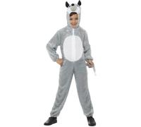 Smiffys Wolf Costume, Grey