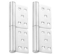 CHILDWEET 1 Pair Stainless Steel Flag-Shaped Detachable Hinge for Wardrobe and Cabinet Doors Easy Installation Portable Door Hardware