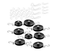 CHILDWEET 1 Set Physics Pulley Block Set: Single and Double Pulleys - Lab Experiment Tool for Schools Easy to Assemble - Science Classroom Tools for Students