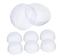 CHILDWEET 10 Pack PVC Baseball Cap Shaper Hat Stand for Dad Hats | Rigid Dome Form, Open-bottom Stackable Design, Photography and Shelf Display, for Fitted Caps