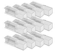 CHILDWEET 100pcs Clear Square Plastic Cuvettes for Laboratory Use Optical Four-window Design for Colorimetric Analysis Transparent Lab Apparatus for Chemical Experiments