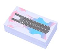 CHILDWEET 100Pcs Extra Long Nail Extension Forms Butterfly Shape Nail Art Guide Stickers for Gel and Acrylic Professional Extension Tool