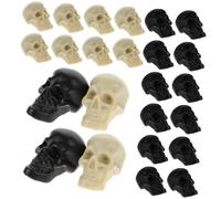 CHILDWEET 100pcs Mini Skulls Decorations Halloween Skull Model Props for Party Lightweight Plastic Skulls for Decorations