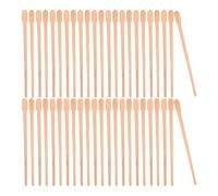 CHILDWEET 100Pcs Small Wooden Wax Sticks Oval Waxing Applicator Spatulas for Hard Wax Hair Removal Nose and Body Waxing Beauty Tools