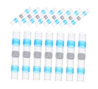 CHILDWEET 100pcs Solder Seal Heat Shrink Wire Connectors Quick Solder Butt Terminals for Automotive Boat Indoor Electrical Use