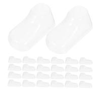 CHILDWEET 100pcs Transparent Shoe Display Support Clear Sock Shaper Inserts for Booties Non Slip Shoe Keepers to Maintain Shape and Extend Life of Footwear