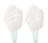 CHILDWEET 100pcs White Linking Balloons Latex 12 Inch Tail Connected Decorative Balloons for Arch Supplies and Birthday Party Celebration, Userfriendly Multievent Compatibility