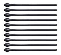 CHILDWEET 10pc Black Plastic Glasses Pads behind Ear Eyeglass Temple Tips for Reading Glasses Comfortable Design Reduce Metal Contacts for Daily Wear and Working Use