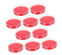 CHILDWEET 10pcs Agar Plates Precision Molded Growth Medium for Culturing Labs Use Safe Agar Medium