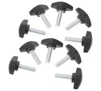 CHILDWEET 10pcs Black Mic Stand Clamp Screws with Carbon Steel and Pp Material for Adjustable Mic Stand Clamp and Angle Adjustment Suitable for Microphone Floor Use